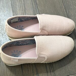 Skechers Bob's Light Pink Slip-On Shoes